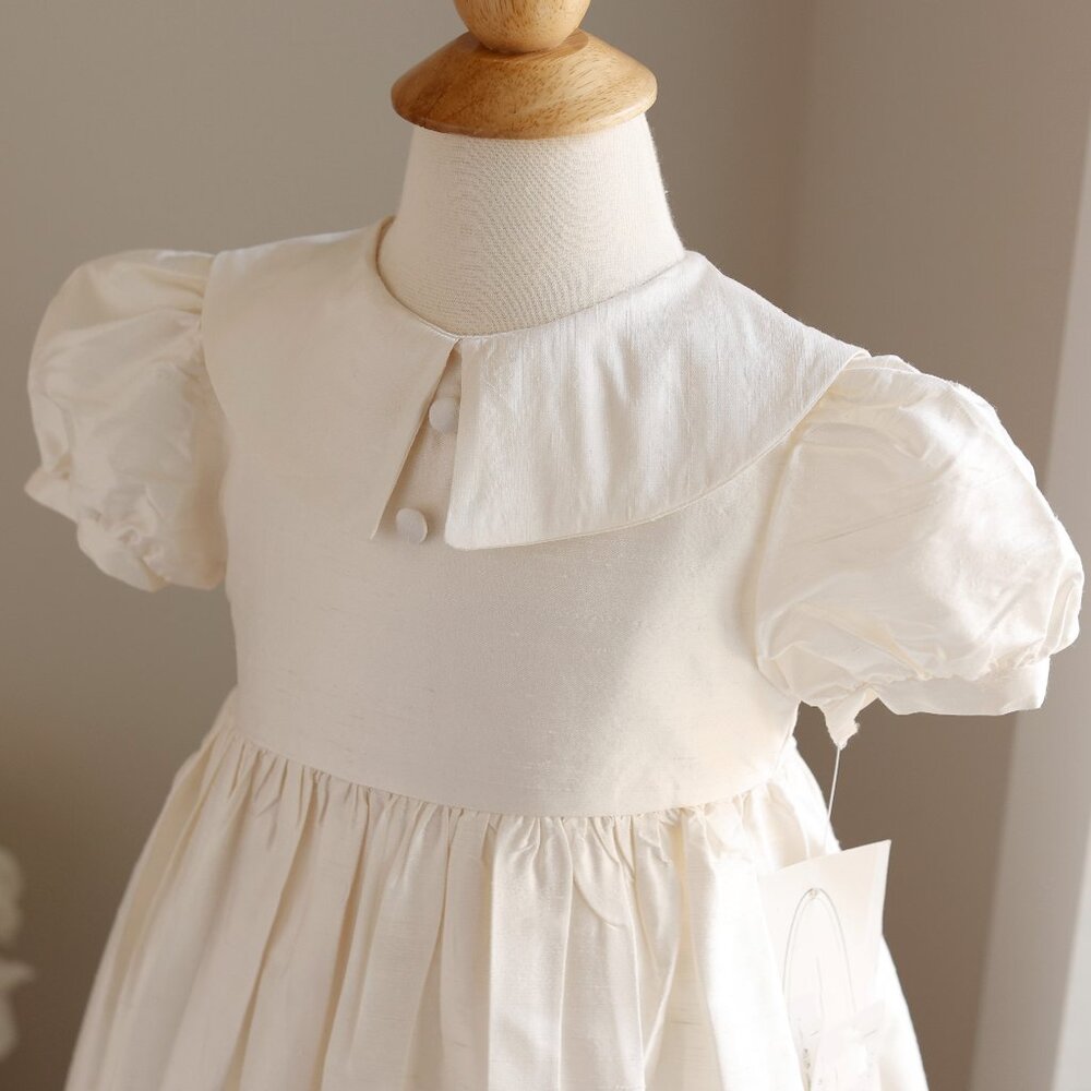 Ivory Silk Special Occasion Gown Flower Girl Dupioni 24 Months/2T RARE FIND NWT - Picture 8 of 9
